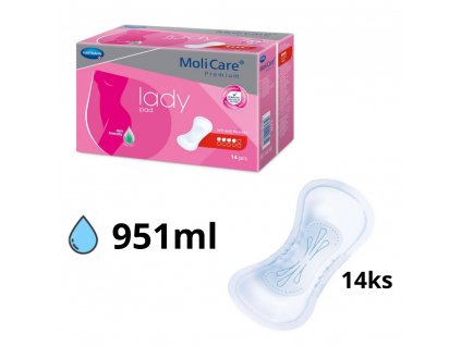 MoliCare Premium lady pad 4,5 kvapky inkontinenčné vložky 14ks
