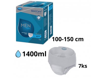 MoliCare Premium MEN PANTS 7 kvapiek L inkontinenčné naťahovacie nohavičky 7ks