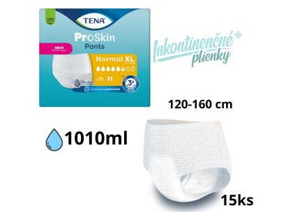 TENA Pants Normal XL naťahovacie inkontinenčné nohavičky 1x15ks