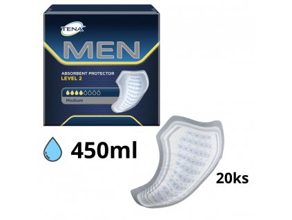 TENA Men Level 2 inkontinenčné vložky pre mužov 20ks