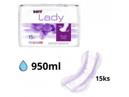 Seni Lady PLUS urologické vložky pre ženy, 15ks