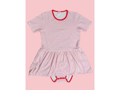 red striped bodysuit dress