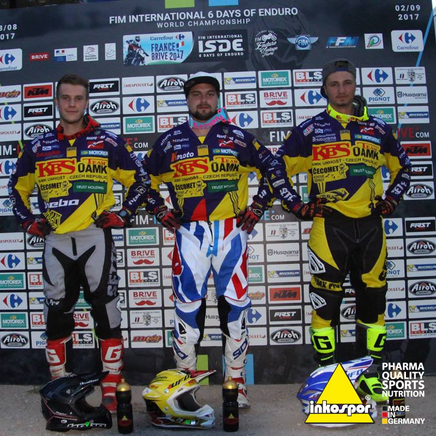 Marek Borák, Jakub Hroneš a Martin Kulhánek obsadila na letošním International Six Days Enduro, ISDE 9. místo a v Motorex challange skončili na bedně!