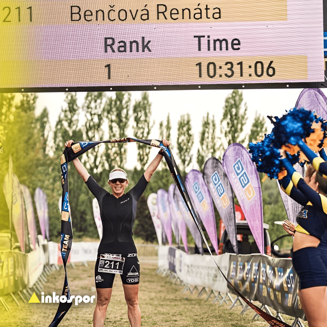 Renata Benčová brala 1. místo v celkovém pořadí žen na Triatlon Most Long
