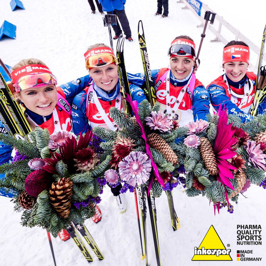 Gabriela Koukalova, Eva Puskarčíková, Veronika Vítková a Jitka Landová mají olympijský bronz! 