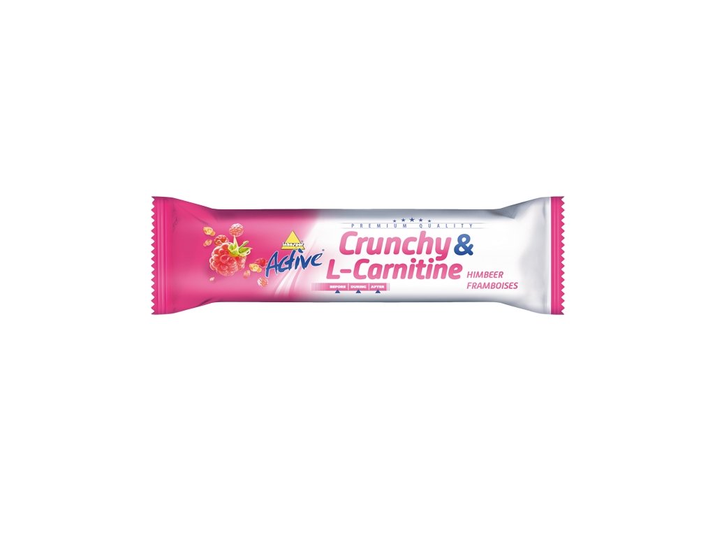 Active tyčinka crunchy l-carnitin malina 35 g