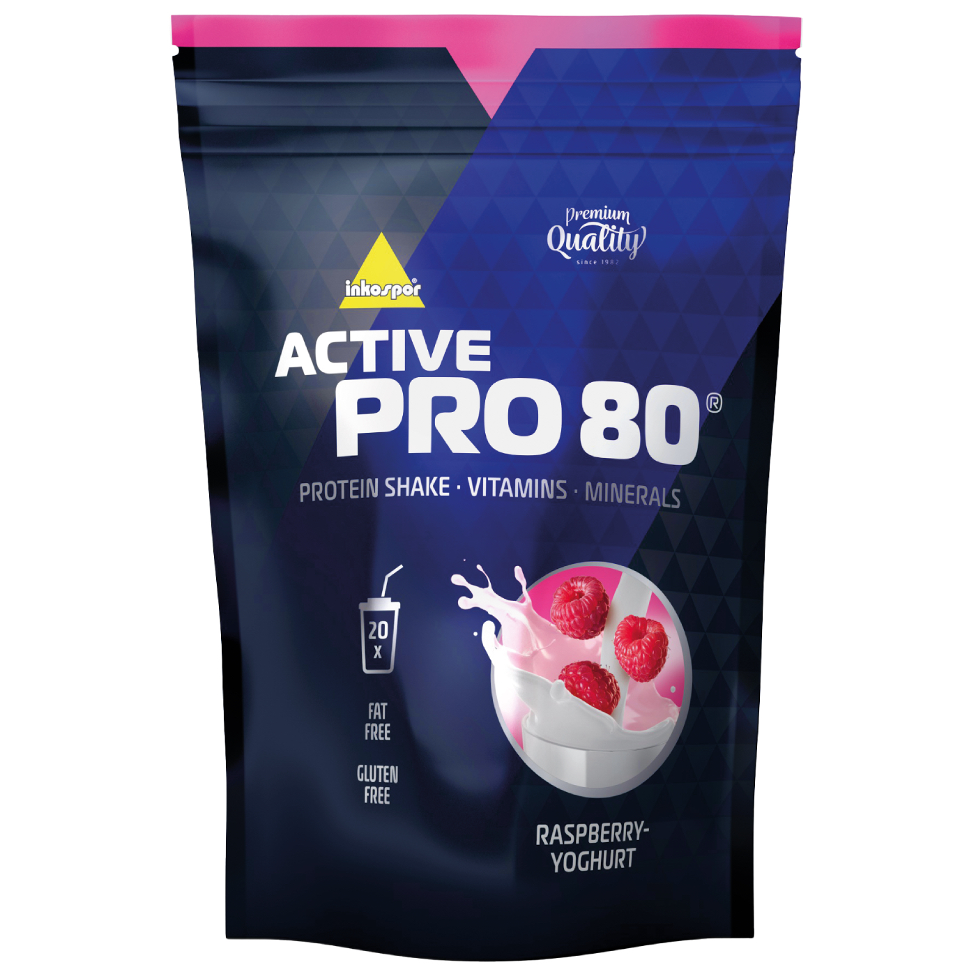 Inkospor ACTIVE PRO 80 Protein 500 g příchuť: Malina-jogurt