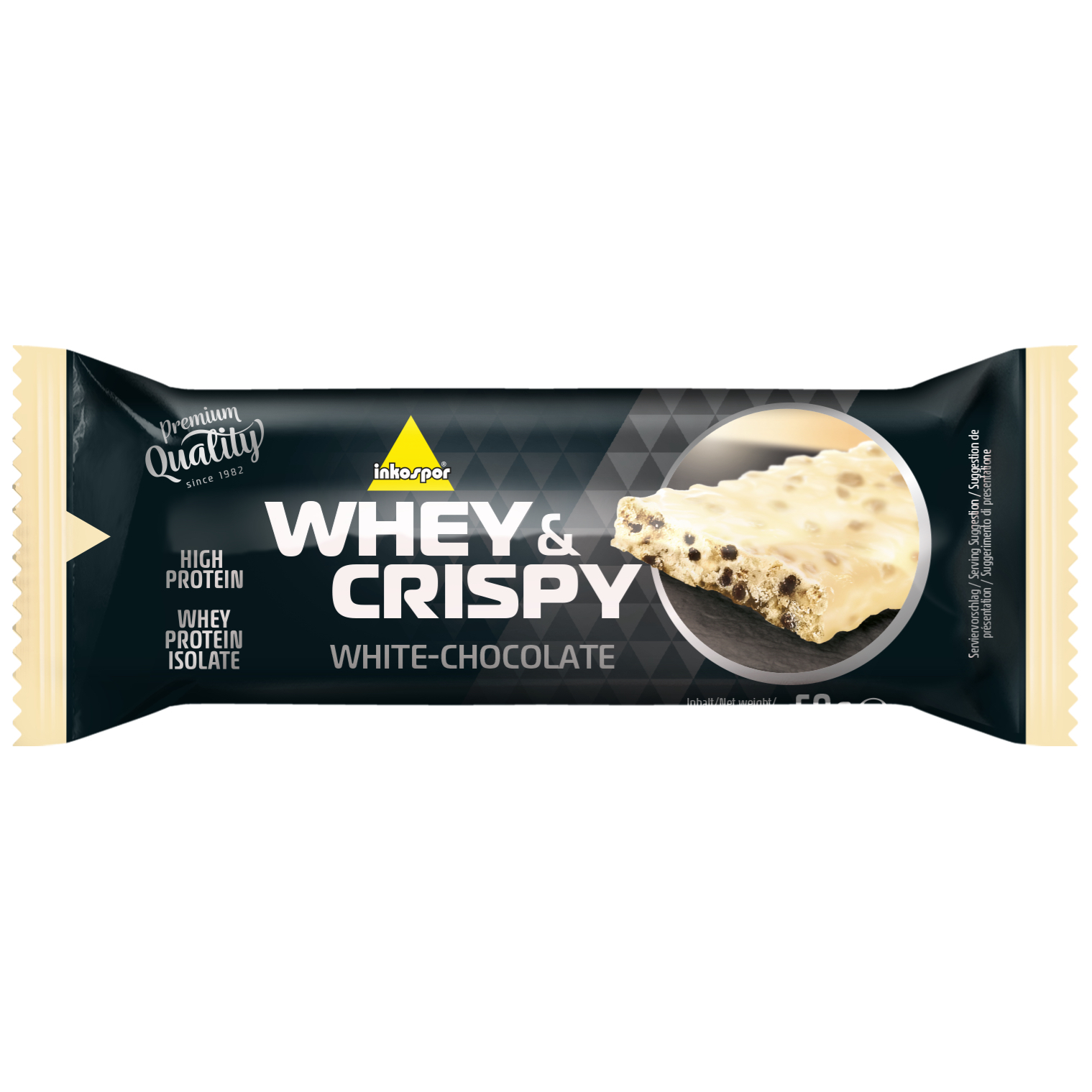 Inkospor Whey crispy bílá čokoláda 50g