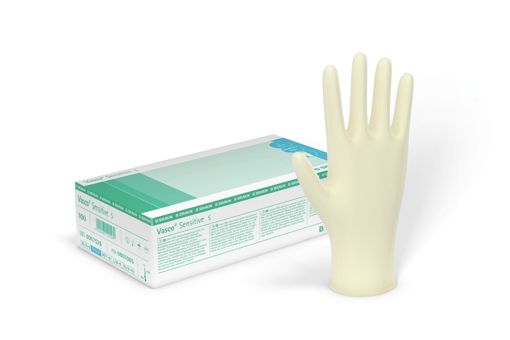 Levně B. Braun rukavice Vasco Sensitive nepudrované bílé 150 ks velikost: S