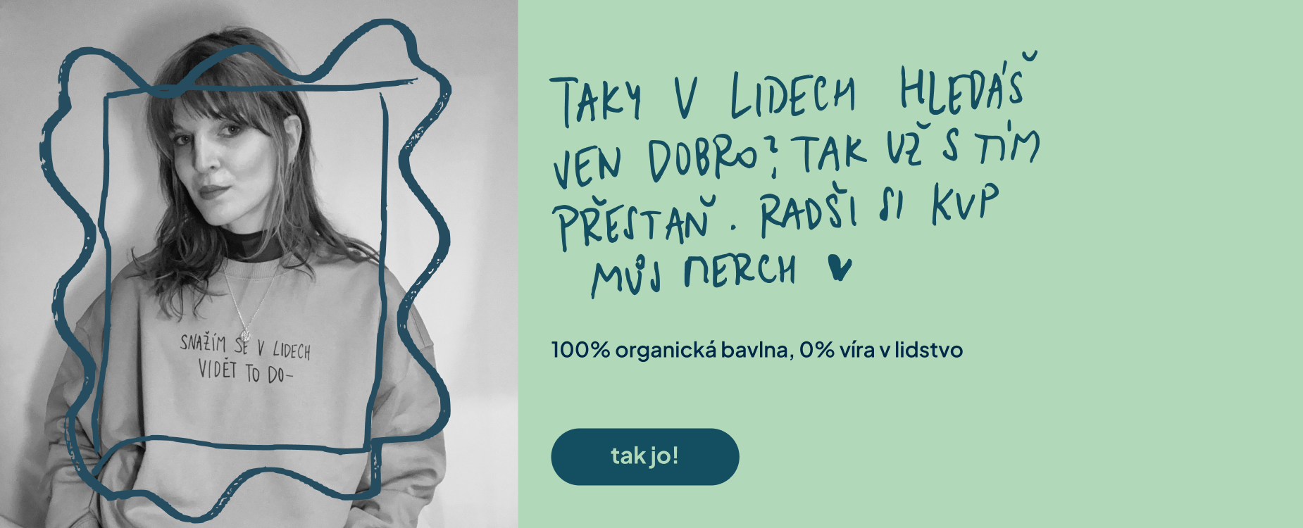 inkoustová tečka: snažím se v lidech