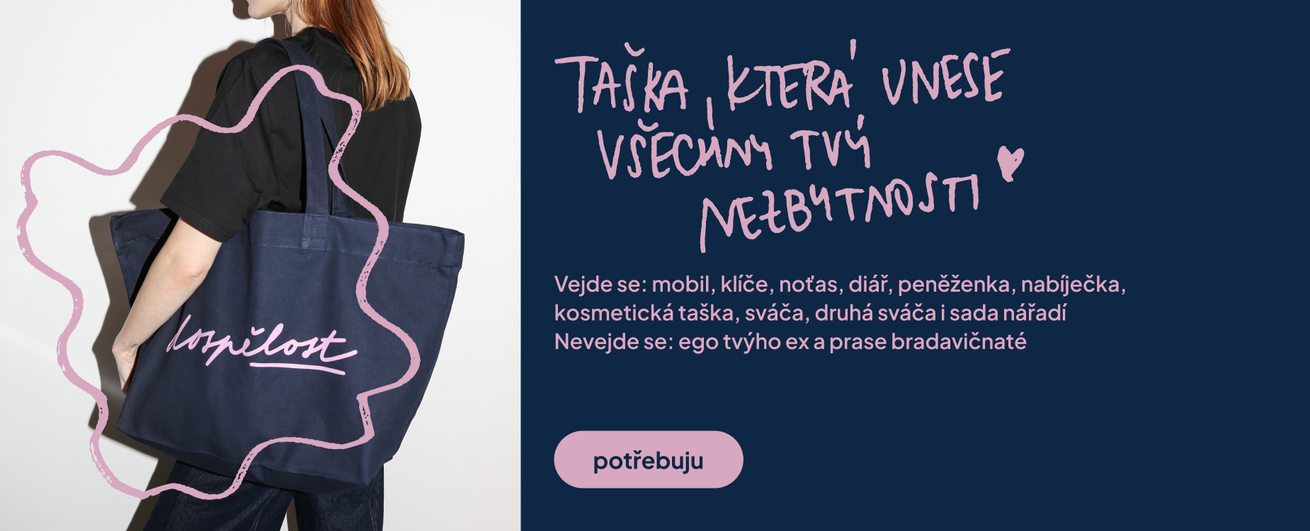 inkoustová tečka taška