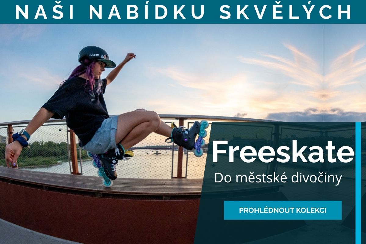 Freeskate ty pravé brusle do města. Velký výběr a skladem v Praze.