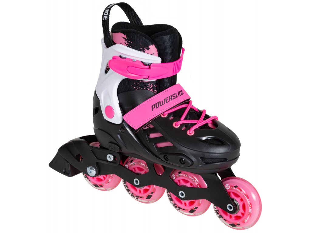 Khaan SQD růžové dětské nastavitelné velikosti i šroubovaný rám, stabilní, kvalitní kolečkové inline brusle