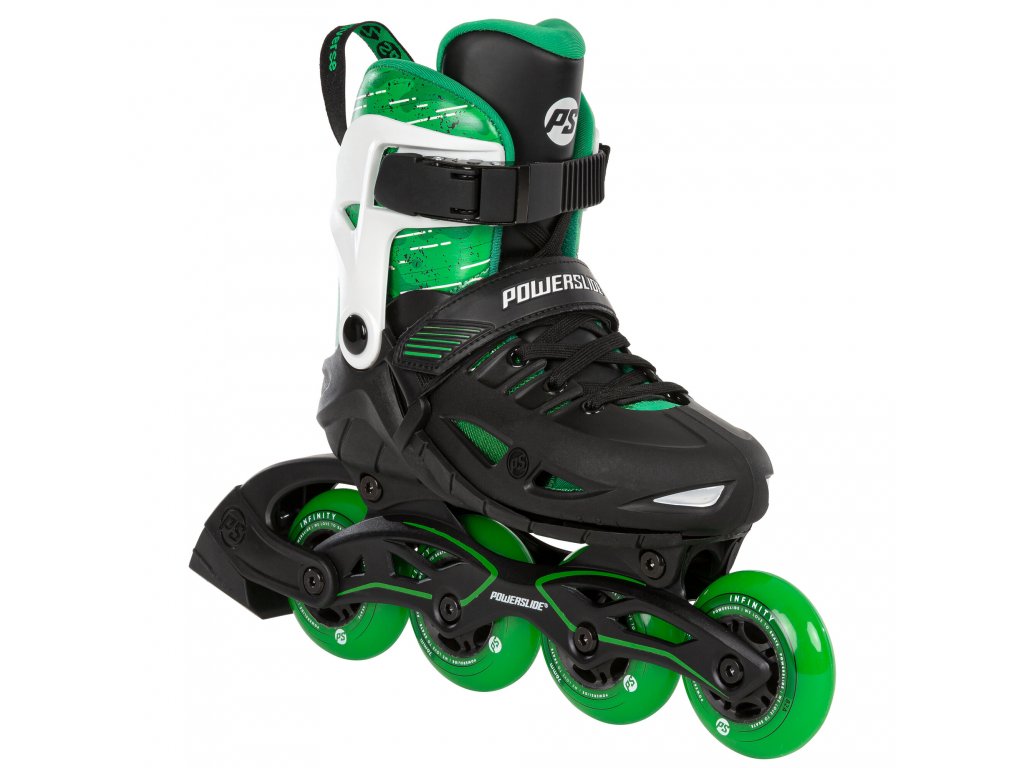 Dětské kolečkové brusle Powerslide Phuzion Universe 4W Green (Velikost EU 37–40)