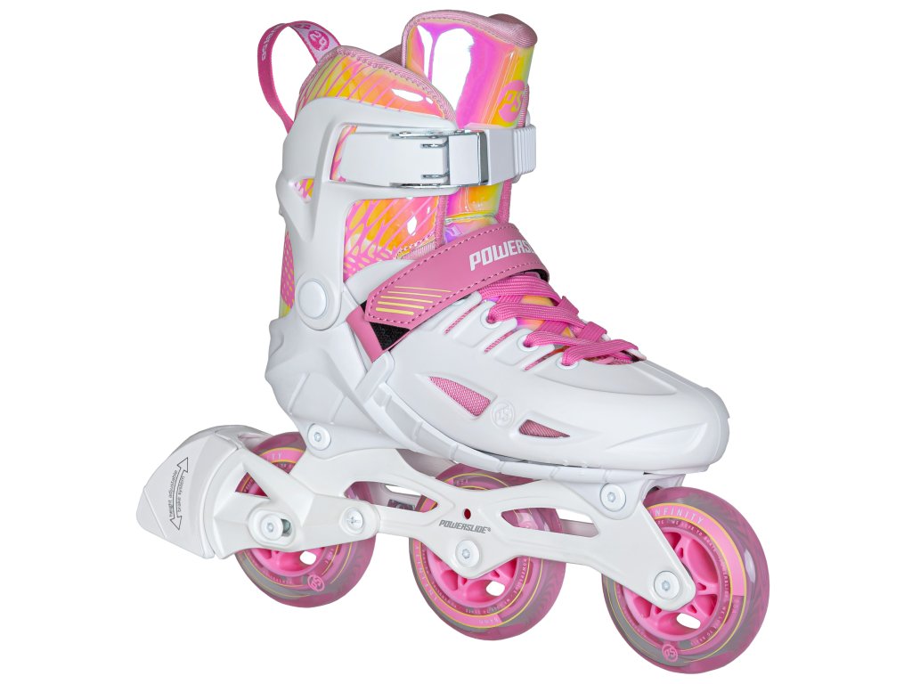 Powerslide Universe Pink II kolečkové inline brusle fitness dětské nastavitelné