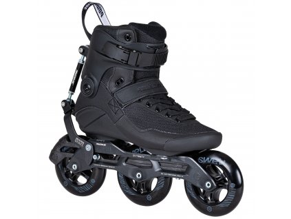 Kolečkové brusle Powerslide Swell Triple Black Syncro 110 Trinity (Velikost EU 47)
