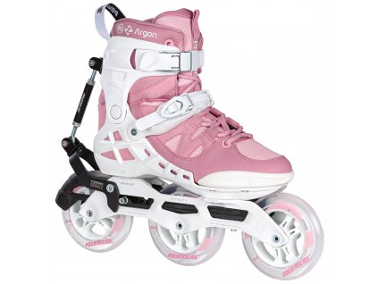 Kolečkové brusle Powerslide Phuzion Argon Syncro Rose 110 Trinity - EU (Velikost EU 42)