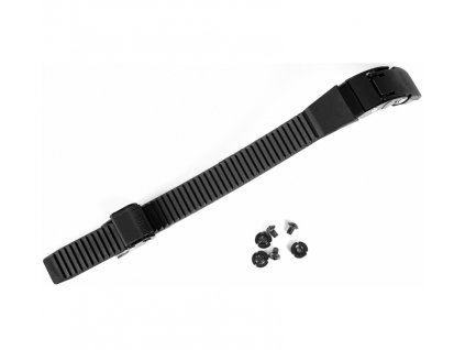 Přezka + Pásek Powerslide Classic Buckle Black 22cm - (Velikost Pravá)