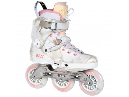 Kolečkové brusle Powerslide Next Marble Pink 100 Trinity (Velikost EU 42–43)