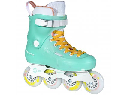 Kolečkové brusle Powerslide Zoom Baby Blue 80 (Velikost EU 41–42)