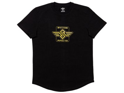 PR14006BI27521 910931 Swings Racing Tee Black IMD