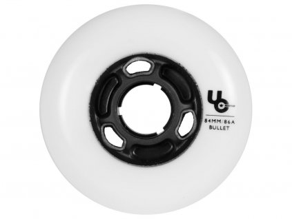 kvalitni inline kolecka kola bila 406189 Undercover Team 84mm 86A White 4ks