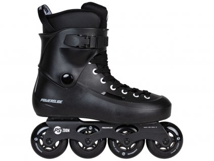 celocerne inline koleckove skeletove pevne brusle fitness freeskate 908442 Powerslide Zoom Black 80 4x80