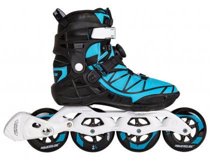 Kolečkové brusle Powerslide Phuzion Argon Bluebird 100 Trinity (Velikost EU 45)