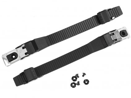 prezka na inline brusle kovova odolna 800591 Powerslide Kizer Supreme Buckle Set complete Silver L R 20cm