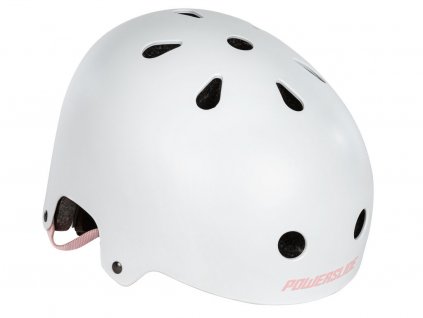 bilo ruzova helma kulata kokoska na inline koleckove brusle kolo kolobezku 903282 Powerslide Urban White Pink