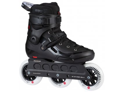 koleckove brusle inline trikoleckove pevne skeletove cerne freeskate urban 908445 PS Powerslide Storm Black 110 3x110mm