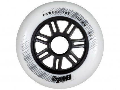 inline kolecka bila tvrda odolna do brusli pro 905322 Powerslide clone Spinner 100 88A White