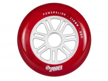 kolecka do brusli inline cervena odolna tvrda 905319 Powerslide Spinner 110mm 88A Red