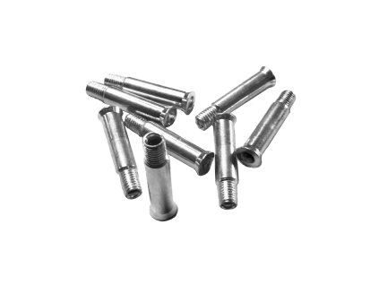 Steel Single Axle, Hex 38mm/8mm