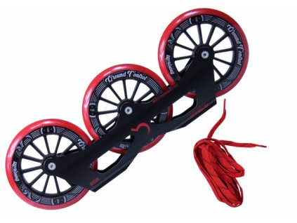 714 ground control v3 tri skate frame 3x125mm red komplet