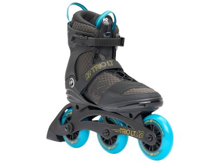 Kolečkové brusle K2 TRIO LT 100 černomodré (Velikost EU 49)