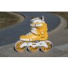 Kolečkové brusle Powerslide Next Mustard 125 Trinity (Velikost EU 46–47)