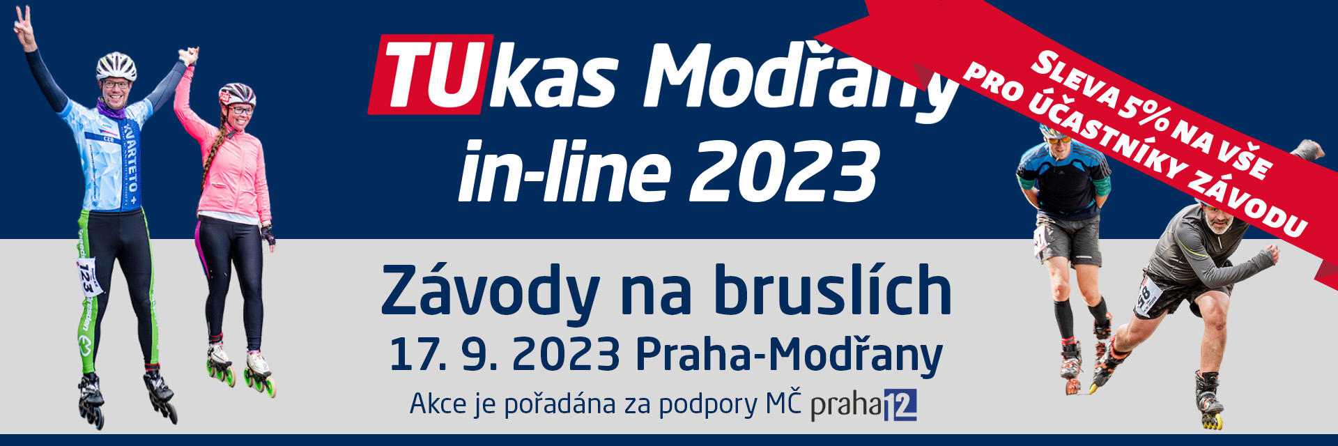 Zvu vás na závod v Praze - Modřany Inline 2023 - 10 a 21 km