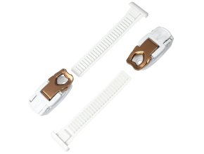 PR14027BI27339 940557 Icon Buckle Gold incl Strap White pair SZ4