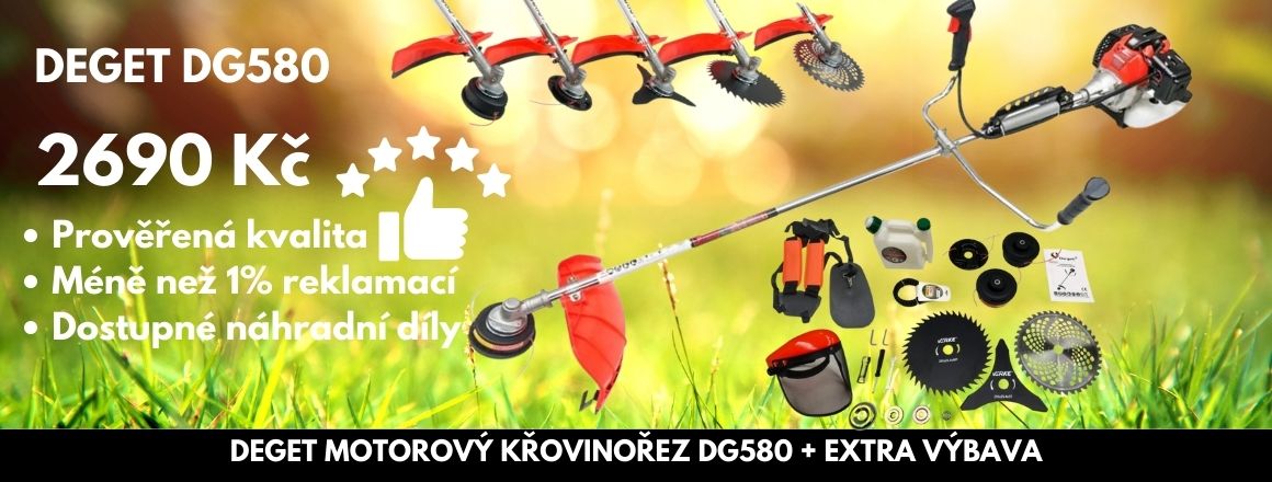 DEGET Křovinořez s výbavou DG580