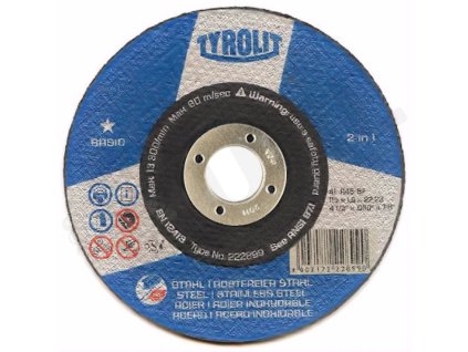 34332874_Kotouč řezný na ocel/nerez TYROLIT Basic 150x1,6mm, A46Q-BFB