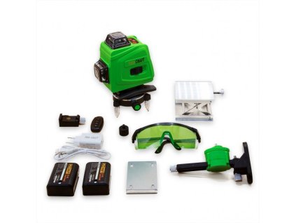 LE-4G_PROCRAFT LE-4G Křížový laser 3D 360° zelený paprsek, samonivelační, dosah 40m