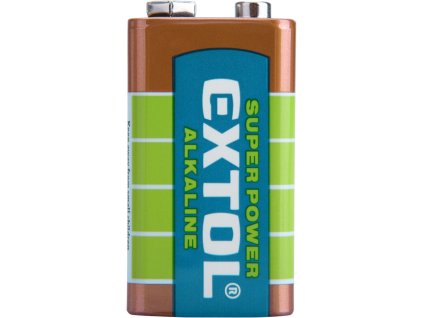 MA42016_EXTOL ENERGY Baterie 9V (6LR61) alkalické, balení 1ks