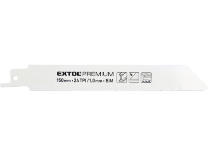MA8806204_EXTOL PREMIUM plátky do pily ocasky na kov 3ks, 150x19x0,9mm, Bi-metal 8806204