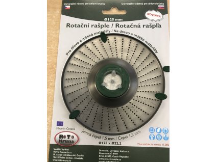 ROTO12515_ROTO - Rotační rašple 125x22,2mm - 1,5mm - čepel jemná, R-1.5/125-Z