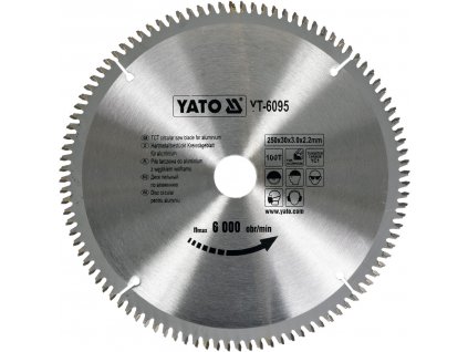 YT-6095_YATO Pilový kotouč na hliník 250x30mm 100 zubů YT-6095