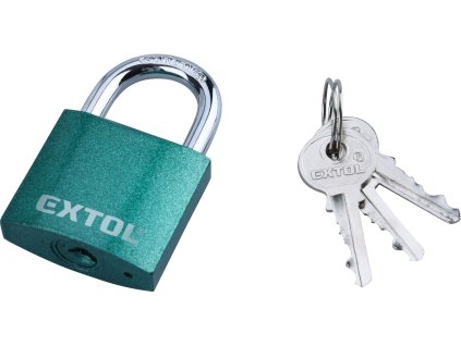 MA77020_zámek visací litinový barevný, 38mm, 3 klíče, EXTOL CRAFT