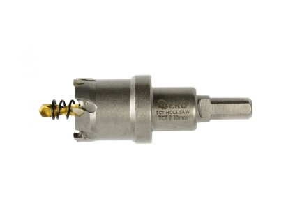 G39685_GEKO Tvrdokovový korunkový vrták do kovu 30mm TCT