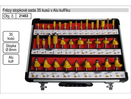 21453_Frézy stopkové sada 35 kusů se stopkou 8mm 21453