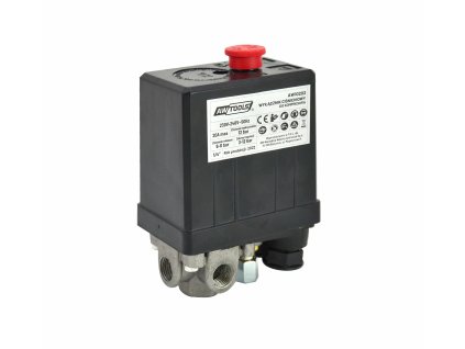 AW10202_AWTOOLS Tlakový spínač na kompresor 230V, 3 výstupy